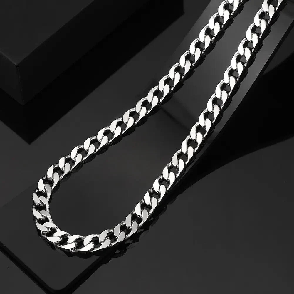 Mens Bold Chain With Ring - Stainless Steel